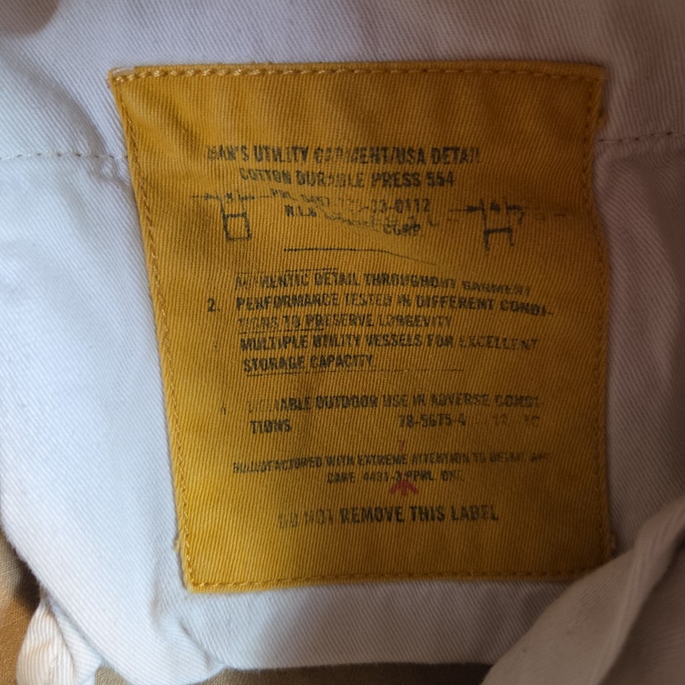 Vintage Polo Ralph Lauren Men's Cargo Pants Khaki RL-067 Utility Surplus- 33/30 - Picture 14 of 16